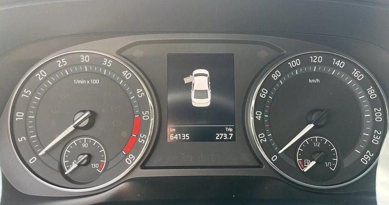 Skoda Octavia cena 101900 przebieg: 65000, rok produkcji 2020 z Lidzbark małe 211